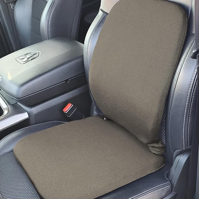 Q QUALITY BRAND COMPANY McCarty's SacroEase MSC2-CREAM Cover Only – Replacement Cover for Sacro Low-Profile Lumbar Back Support Car Seat Cushion (Insert Not Included) – Fits 16 x 15 x 19 Inches