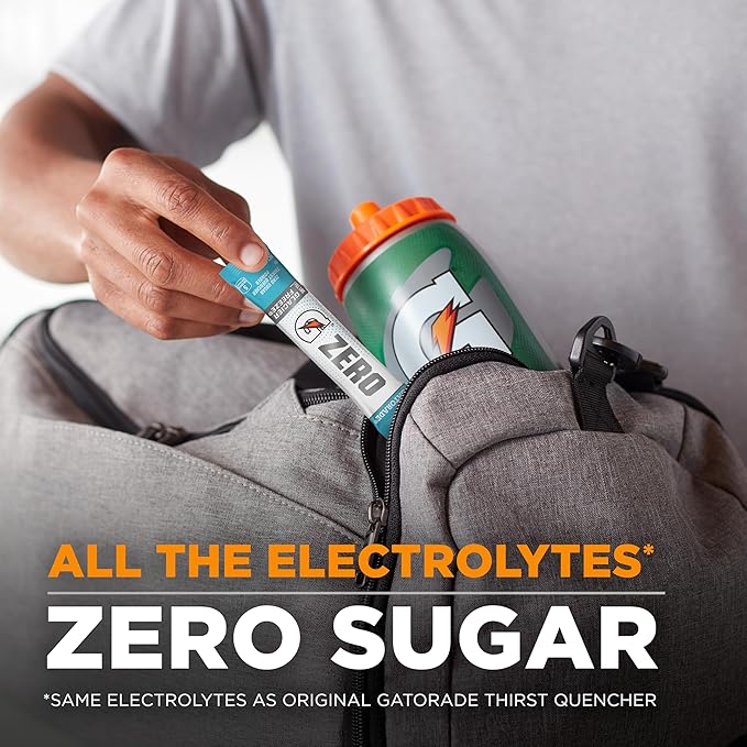 Gatorade G Zero Sports Drink Mix Powder Packets, 3 Flavor Classic Variety Pack, Electrolyte Powder Drink Mix for Hydration, Zero Sugar, Total 30 Packets