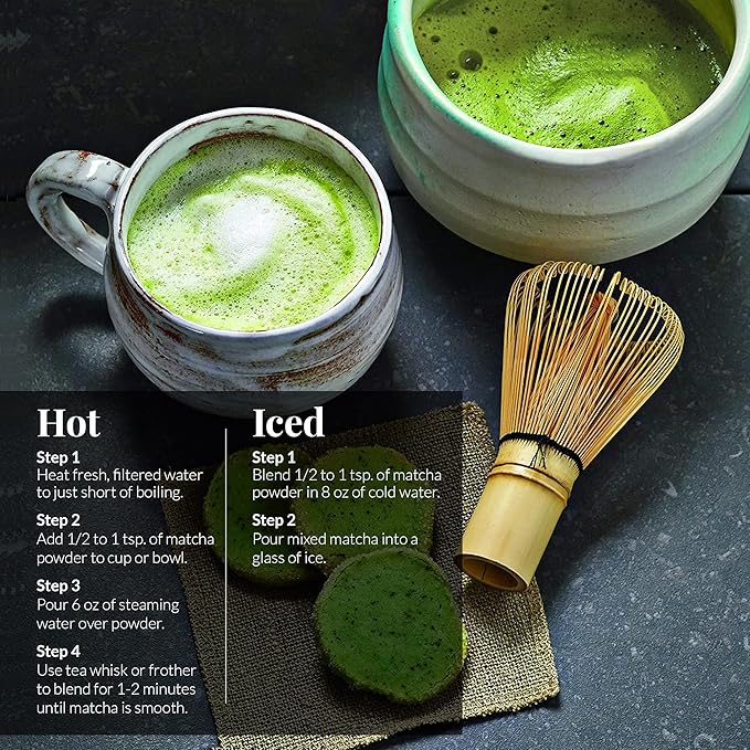 The Republic of Tea Organic Japanese Matcha Green Tea Full-Leaf Powder, 16 Oz Bag | Steeps 200 Cups