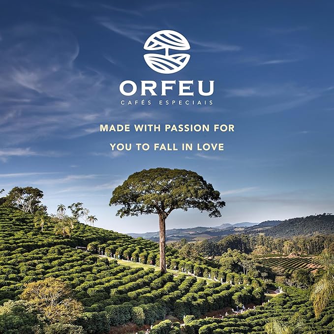 ORFEU - Special Coffee Classic Roasted and Ground - 100% Arabica Coffee, Medium Roasted, Floral, Fruity & Caramel Aroma, Balanced Acidity - 8.8oz