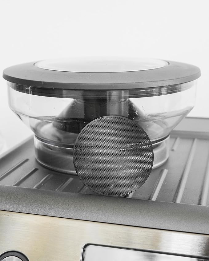 Normcore 53.3mm Ultra-Slim 0.2 mm Puck Screen - Lower Shower Screen - Metal Coffee Reusable Filter for 54mm Portafilter - 200-micron Laser etched - 316 Stainless Steel with Titanium PVD Coating