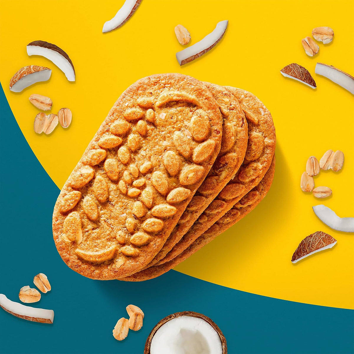 belVita Breakfast Bars Biscuits, Toasted Coconut, 30 Total Packs, 6 Boxes (4 Biscuits Per Pack)