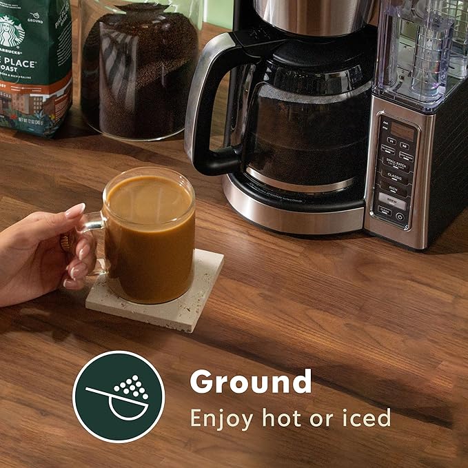 Starbucks Ground Coffee, Medium Roast Hot or Iced Coffee, Breakfast Blend, 28 oz