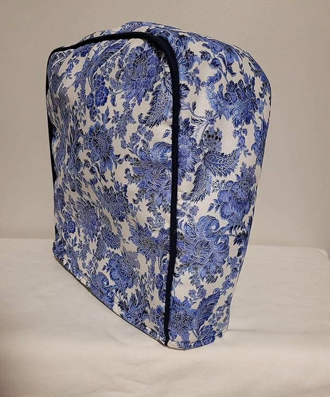 Cotton Cover Compatible with K Coffee Brewing System (K-Mini, Blue Floral)