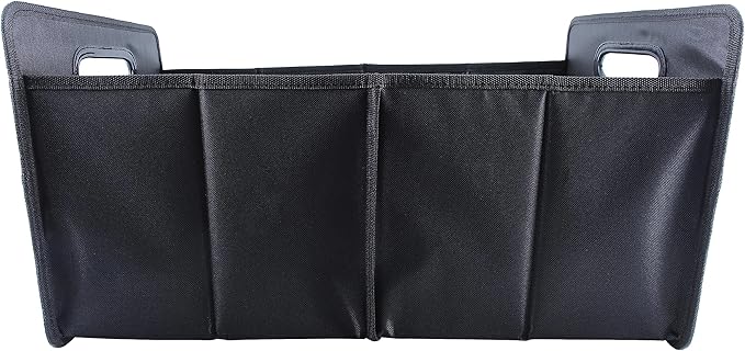 Foldable Car Organizer - Trunk Organizer and Storage for Car, SUV, Sedan (Oxford Cloth - Black, 20.5" x 12.4")