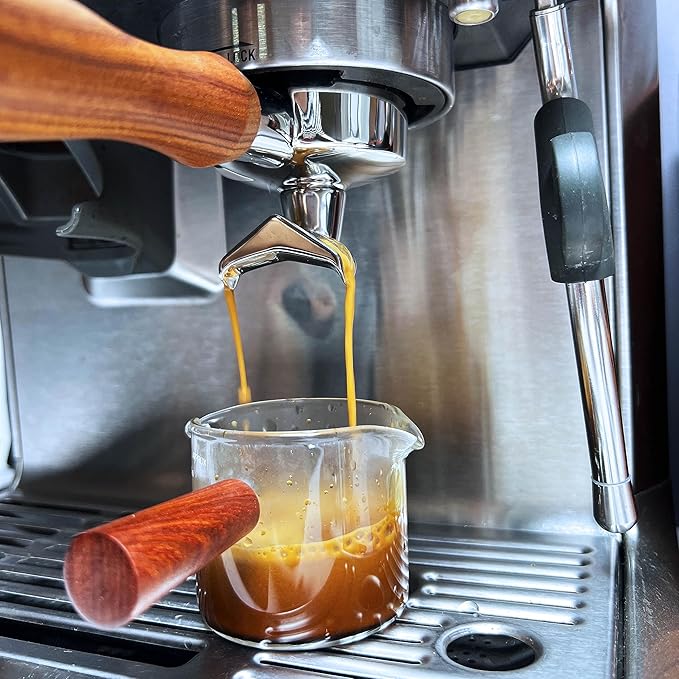 NEOUZA Espresso Portafilter 51mm Compatible with DeLonghi Stilosa ECP31.21 ECP33.21 ECP35.31 Coffee Machine Non-pressurized Basket, Double Spouts (2 Ears)
