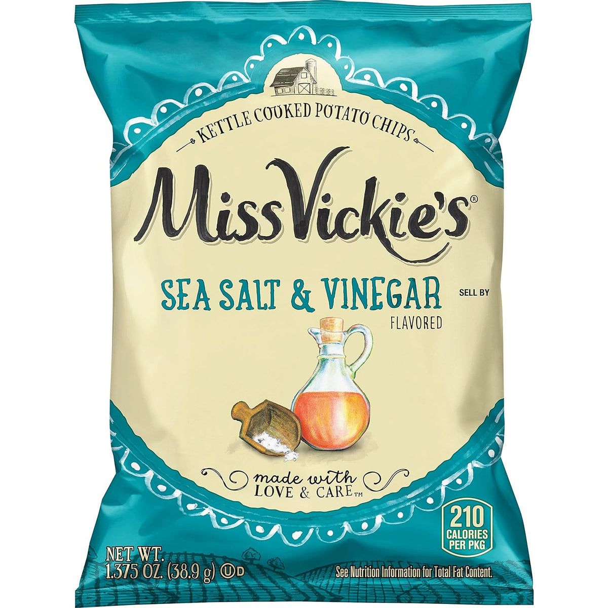 Miss Vickie's Kettle Cooked Potato Chips, Variety Pack, 1.375 Ounce (Pack of 28)