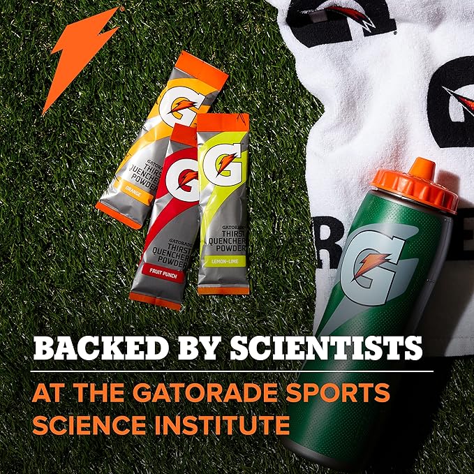 Gatorade Thirst Quencher Powder, Orange, 1.23oz Packets, (80 Pack)
