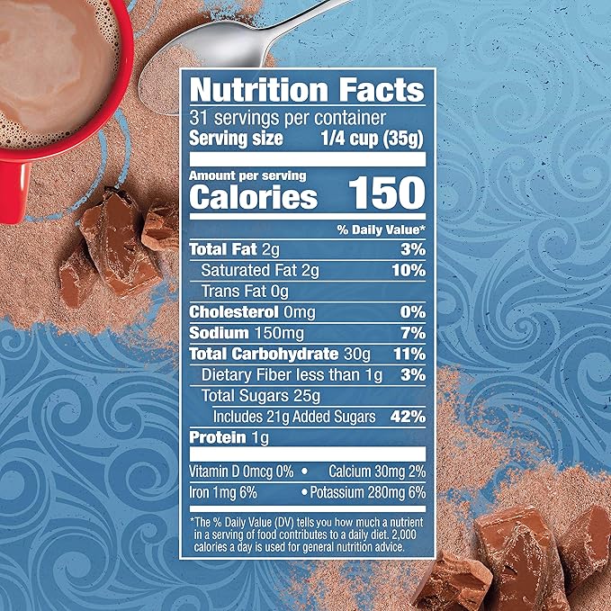 Swiss Miss Milk Chocolate Flavor Hot Cocoa Mix Canister, 38.27 oz. (Pack of 5)