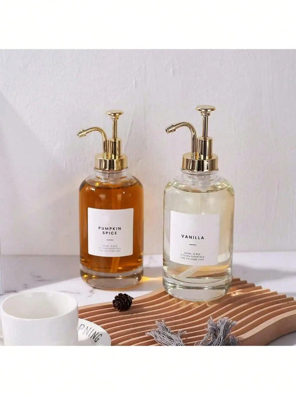 1pc Glass Syrup Bottles , Glass Bottle, Dispenser Pumps For Syrup, Oil, Lotion, Soap And Mouthwash, Suitable For Coffee Bar