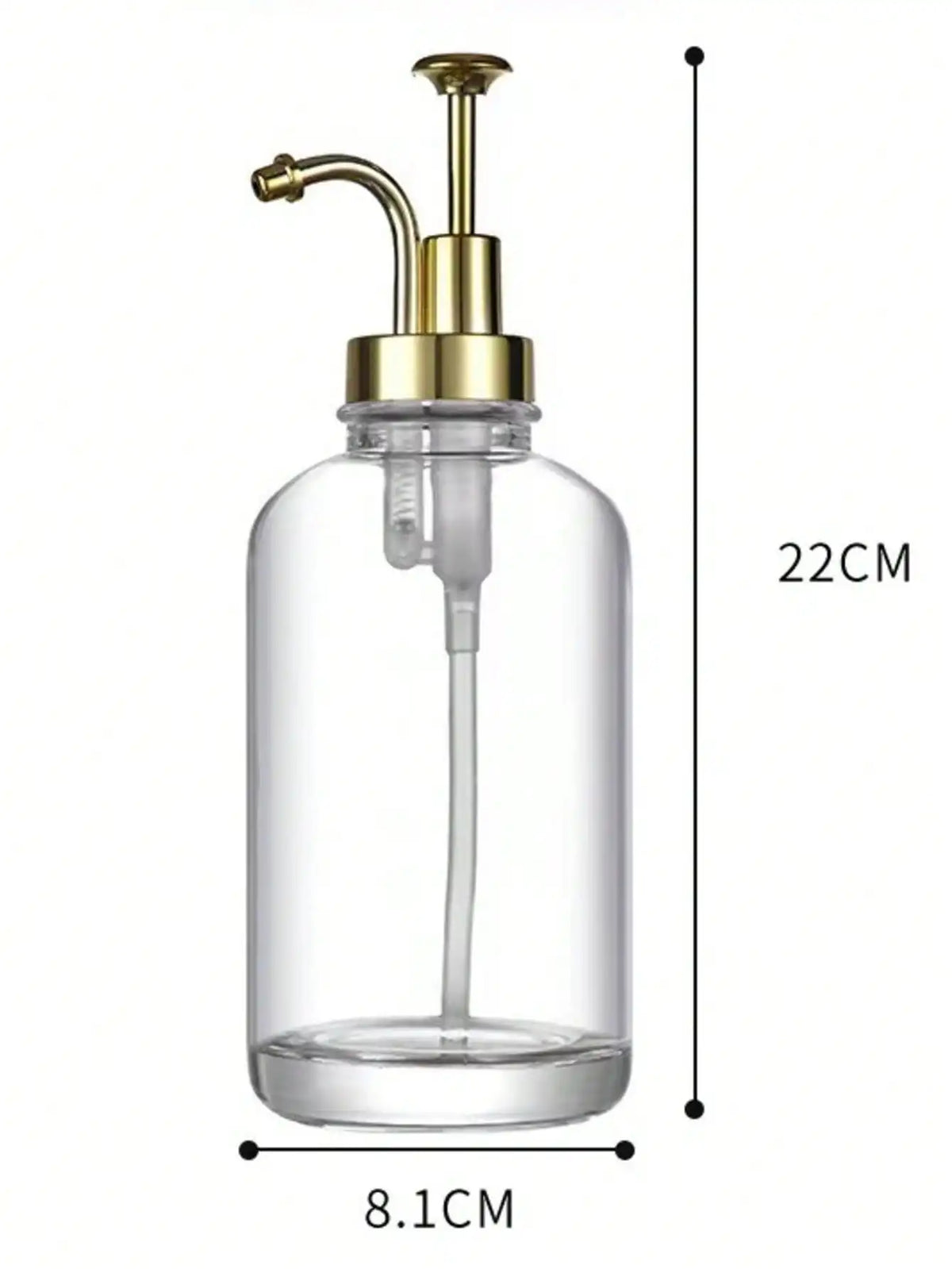 1pc Glass Syrup Bottles , Glass Bottle, Dispenser Pumps For Syrup, Oil, Lotion, Soap And Mouthwash, Suitable For Coffee Bar