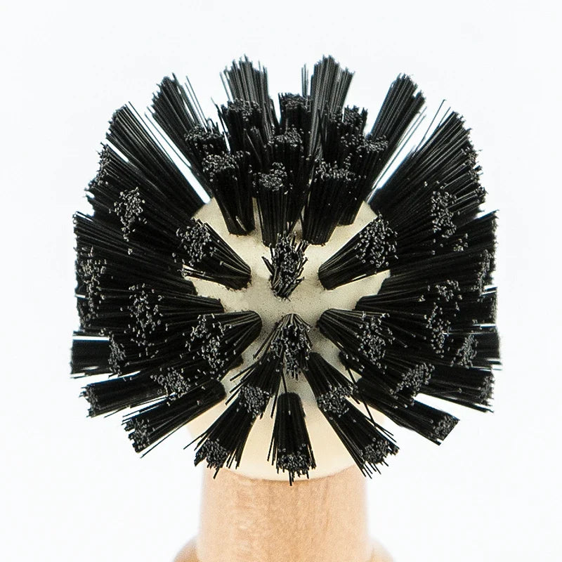 51/58MM Portafilter Cleaning Brush Professional Barista Espresso Coffee Cleaning Brush Tool with Wooden Handle